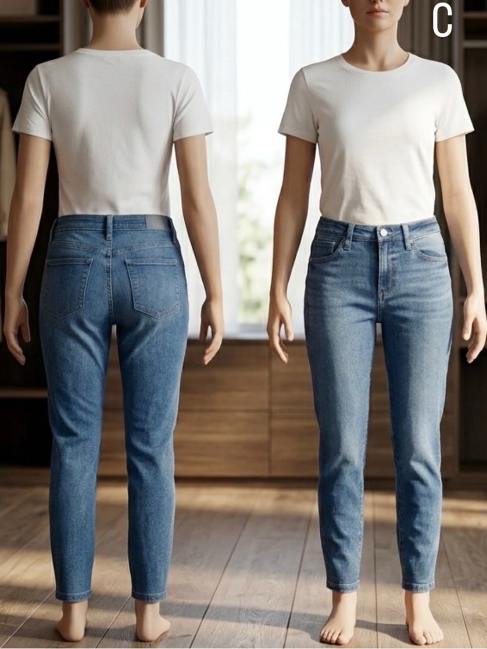 Sonoma Mid-Rise Cropped Slim Jeans in Light Blue